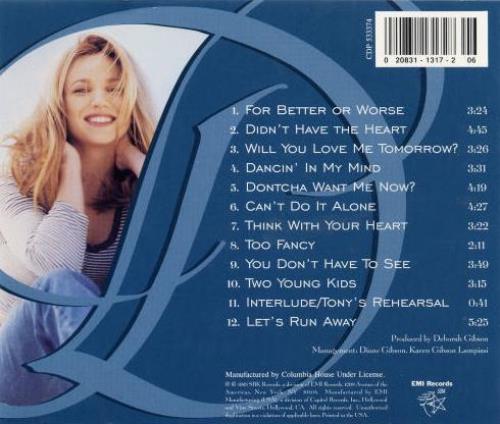 Debbie Gibson Think With Your Heart US CD album (CDLP) (53438)